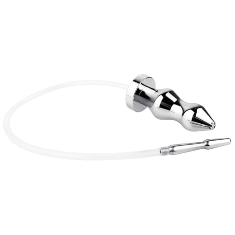 Aluminum Alloy Penis Plugs With Anal Plug Catheter Hollow Pull Beads Urethral Sounds For Male Masturbation Sex Toy (S)