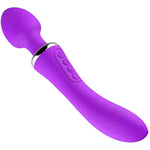 Sex Toys Double End Vibrator Handheld Massager Wand (Purple)