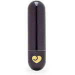 Glow Up Bullet Vibrator - 3 Inch Easy To Use Mini Bullet Massager - 10 Function Bullet Vibrator For Women - Rechargeable & Waterproof - Black