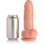 Lynx 7 Inch Dildo with Balls - Light