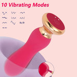 Powerful Silicone Vibrating Butt Plug for G-Spot, Clitoral & Anal Stimulation