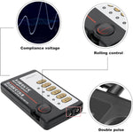 Adjustable Electric Shock Nipple Clamps with Chain for Intense Pleasure, Black