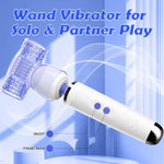 Dual-Sided Wand Massager – 9-Mode Male Vibrator & Couples' Sex Toy