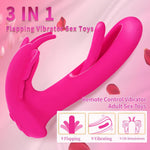 Wearable Remote-Control Panty Vibrator with 9 Flapping & 9 Vibration Modes