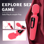 Rechargeable G-Spot & Clitoral Vibrator with 30 Modes – Powerful Wand Massager