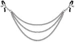 Adjustable Nipple Clamps with Chain – Sensory BDSM Restraint for Solo or Couples Play