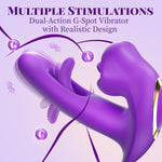 G-Spot Thrusting Vibrator with 7 Kissing, 7 Vibration & 10 Flapping Modes