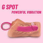 G Spot Silicone Vibrator – 10 Modes, Realistic Dildo, Clitoral & Nipple Stimulator