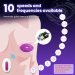 BDSM Vibrating Nipple Clamps – Remote Control, 10 Modes, Wearable Sex Toy for Couples