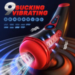 APP-Controlled Male Masturbator - 9 Sucking & Vibrating Modes, 3D Textured Sleeve