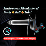Remote Control Vibrating Cock Ring with Taint Stimulator – 9 Modes, Dual Motor