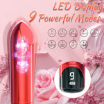 Mini Bullet Vibrator for Women – 9 Modes, LED Display, Discreet G-Spot & Clitoral Toy
