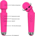 Clitoral Vibrator Wand Massager for Women, G-Spot & Nipple Stimulator, Adult Toy