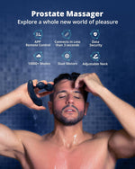 Prostate Massager with APP Control, Powerful Vibrations for Men, Beginner to Advanced
