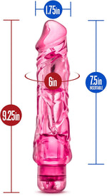 9-Inch Realistic Vibrating Dildo – Waterproof, Flexible, Adjustable Speeds, Quiet