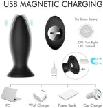 3Pcs Vibrating Anal Plug Set with Remote, 9 Vibration Modes, Suction Base