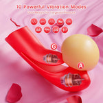 Flexible Finger Vibrator - 2-in-1 G-Spot & Clitoral Stimulator with 10 Modes for Couples