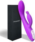 Heated G-Spot Rabbit Vibrator with Bunny Ears & 9 Vibration Modes, Waterproof
