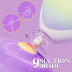 Heart-Shaped Clitoral & Nipple Sucking Vibrator – 9 Modes, G-Spot Massager