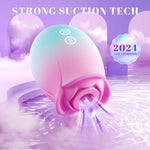 Rose Suction Vibrator – 9 Modes Clitoral, Nipple & G-Spot Stimulator for Women