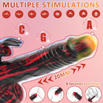 Remote-Control Thrusting Dildo Vibrator – 8.26" Dual Motor for G-Spot & Clit Play