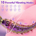Realistic Tentacle Vibrator – 8.6” Silicone Dildo with 10 Modes for Full-Body Pleasure