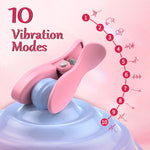 Vibrating Nipple Clamps with 10 Vibration Modes for Intense Pleasure and Stimulation