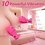 Vibrating Nipple Clamps for Women – 10 Vibration Modes, Remote Control G-Spot Toy