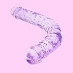 13.4" Flexible Crystal Jelly Double Dildo – Soft Realistic Texture for Versatile Play