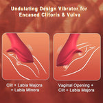 3-in-1 Vibrator Wand – Clitoral, Vaginal & Labia Stimulator with 9 Modes & LCD