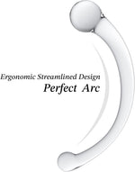 Glass Prostate Massager – 8.3" Double-Ended Anal & G-Spot Wand for Men & Women