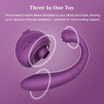 3-in-1 Clitoral & G-Spot Vibrator with Suction, Dual Stimulation & Detachable Design