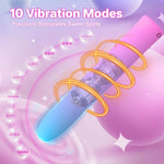 Bullet Vibrator – 10-Mode Clitoral, G-Spot & Nipple Stimulator for Women & Couples