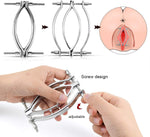 Adjustable Stainless Steel Clitoral & Labia Clamp for Bondage & Sensory Play