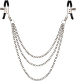 BDSM Nipple Clamps with Chain, Sex Toys for Men & Women, Fetish Bedroom Play