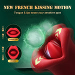 Rose Vibrator for Women – 10 Vibration & 10 Licking Modes, Clitoral Stimulator Toy