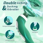 Clitoral & Nipple Suction Vibrator – 10 Licking Modes & 2 Suction Levels for Pleasure