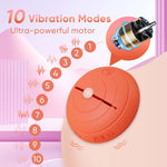 Mini Nipple Vibrator with 10 Vibration Modes & Remote – Adjustable Clips for Couples