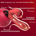 3-in-1 Thrusting G-Spot Vibrator with Clitoral Stimulator & Rabbit Design