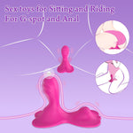 Sit & Ride Vibrator – APP-Controlled Clitoral, G-Spot & Anal Stimulator with 9 Modes