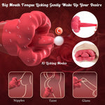 2-in-1 Clitoral & G-Spot Vibrator – High-Frequency Licking & 10 Vibration Modes