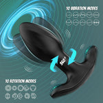 Vibrating Butt Plug Prostate Massager, 10 Modes with Remote Control for Couples