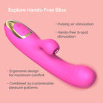 Dual-Function Suction Vibrator – G Spot & Clitoral Massager, Adult Toy for Couples