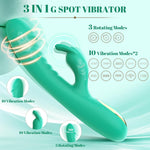 Rabbit Vibrator with 10 Vibration & 3 Rotating Modes for Clitoral & G-Spot Stimulation
