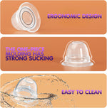 Transparent Silicone Nipple Suckers – Hands-Free Stimulator with Travel Case