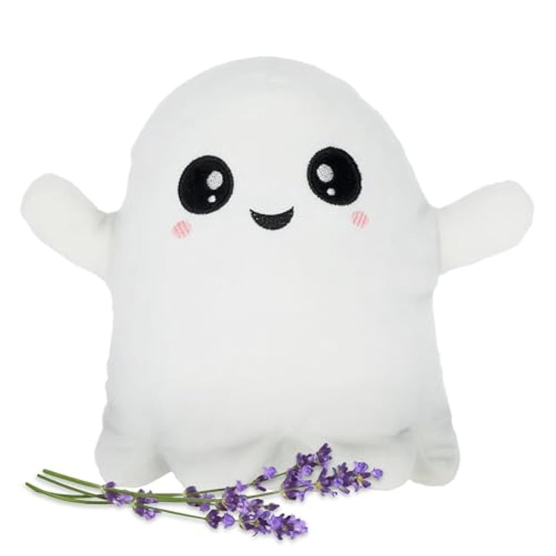 Glow In The Dark - Ghost - Microwavable & Weighted Plush Stuffed Animal - Heated Plushie For Warmth - Cute, Soft, Cozy Toy For Adults & Children (Boys, Girls, & Toddlers) By Warm Pals