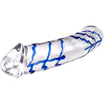 Thick Double-Ended Dildos,11.2 Inch Clear Glass Anal Plug Sex Toys For Women,Men