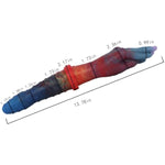 Double Headed Realistic Long Dildo G-Spot Massage Monster Sex Toys, Realistic Hand Pellet Stimulating Dual Purpose Anal Plugs Adult Sex Toys For Lesbian Gay Women Men Couples (Multicolor)