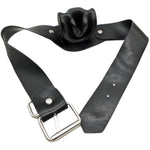 Bdsm Silicone Ball Gag Bondage Adjustable Female Open Mouth Sex Extremes Slave Couple Sexy Toys (Black)