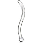 Crystal Glass Pleasure Wand Dildo Penis - Store - Smooth Glider Curved Glass,Clear